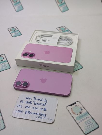 ขาย เทิร์น iPhone 16 128 ศูนย์ไทย สภาพใหม่เอี่ยม อุปกรณ์ครบยกกล่อง ประกันยาว 4 เดือน สุขภาพแบต 99 เพียง 19,990 บาท ครับ 