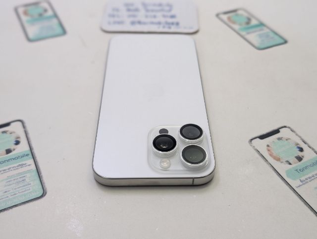 iPhone 16 Pro Max 256 White ศูนย์ไทย สภาพใหม่เอี่ยม อุปกรณ์ครบยกกล่อง ขาดสายชาร์จ สุขภาพแบต 100 ประกันยาว 8 เดือน เพียง 33,990 บาท ครับ รูปที่ 7