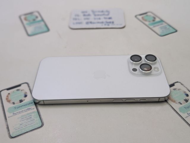 iPhone 16 Pro Max 256 White ศูนย์ไทย สภาพใหม่เอี่ยม อุปกรณ์ครบยกกล่อง ขาดสายชาร์จ สุขภาพแบต 100 ประกันยาว 8 เดือน เพียง 33,990 บาท ครับ รูปที่ 6