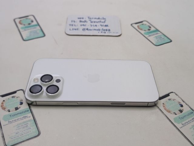 iPhone 16 Pro Max 256 White ศูนย์ไทย สภาพใหม่เอี่ยม อุปกรณ์ครบยกกล่อง ขาดสายชาร์จ สุขภาพแบต 100 ประกันยาว 8 เดือน เพียง 33,990 บาท ครับ รูปที่ 5