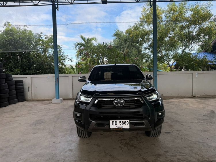 Toyota Hilux Revo 2023 Double Cab 2.4 Entry Prerunner Pickup ดีเซล ไม่ติดแก๊ส เกียร์ธรรมดา ดำ รูปที่ 4
