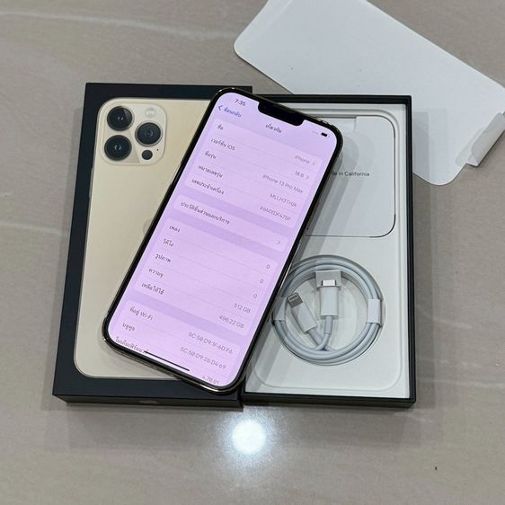iPhone 13 Pro Max 512g สีทอง สภาพสวยมาก รูปที่ 3