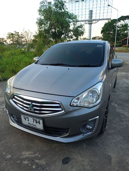 Mitsubishi Attrage 2015 1.2 GLS Sedan เบนซิน ไม่ติดแก๊ส เกียร์อัตโนมัติ เทา รูปที่ 3