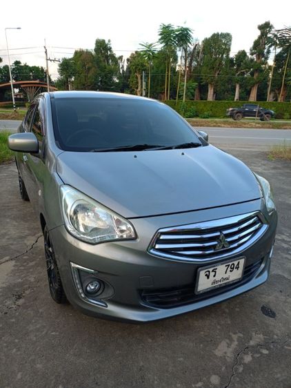 Mitsubishi Attrage 2015 1.2 GLS Sedan เบนซิน ไม่ติดแก๊ส เกียร์อัตโนมัติ เทา รูปที่ 2