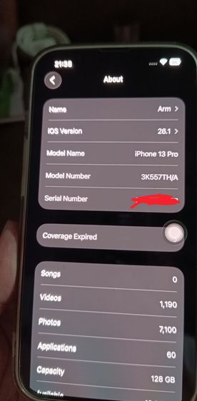 ขาย Iphone 13Pro 128gb สีเขียว สภาพสวย แบต 82 เครื่องเดิมๆใช้งานปกติ รูปที่ 6