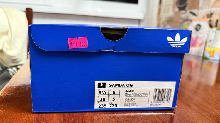 adidas Samba OG Cloud White Core Black  รูปที่ 4