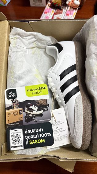 adidas Samba OG Cloud White Core Black  รูปที่ 2