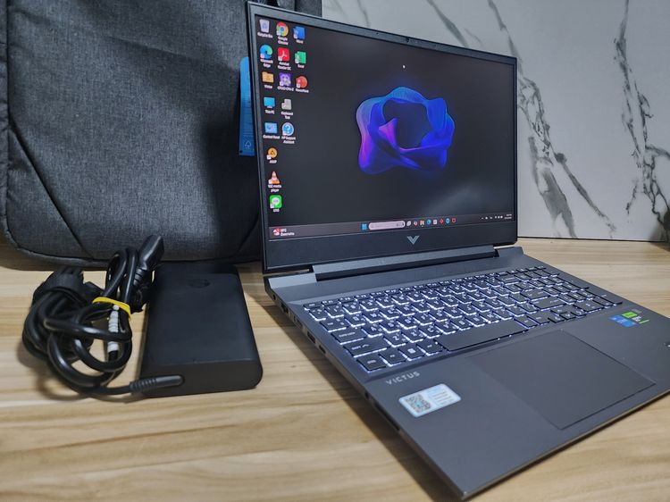HP Victus RTX 3060+intel i5-12500H+Ram16+16.1" FHD IPS+เครื่องสวย กริ๊บ  รูปที่ 5