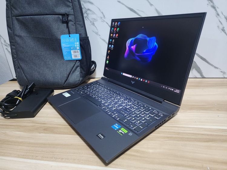 HP Victus RTX 3060+intel i5-12500H+Ram16+16.1" FHD IPS+เครื่องสวย กริ๊บ  รูปที่ 6