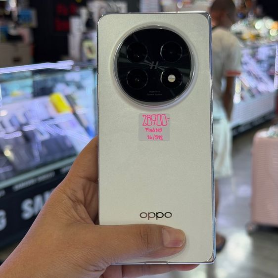 OPPO Find N5 สีขาว เครื่องศูนย์ สภาพสวยมากๆ จอ8.12นิ้ว แรม16รอม512 Snap8 Elite กล้อง50ล้าน(3ตัว) ประกันศูนย์ยาวๆ🔥🔥 รูปที่ 8