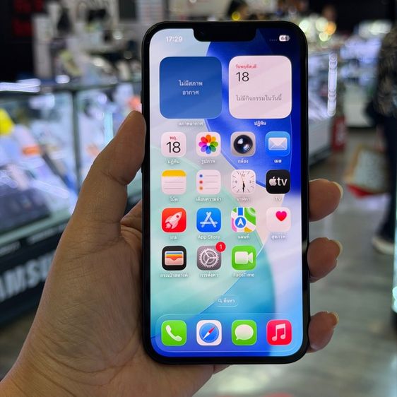 iPhone13 128GB สีดำ เครื่องศูนย์ โมเดลTH สภาพสวยมากๆ จนขนแมวบางๆ สุขภาพแบต100 🔥🔥