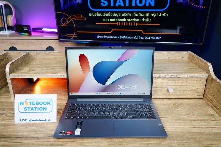 Lenovo IdeaPad Slim 3 Ryzen5-7520U Ram16 SSD512 จอ15.6 FHD IPS สเปคดีทำงานเก่ง หน้าจอใหญ่ภาพสวย มีแป้นตัวเลขแยก ดีไซน์บางเบา เครื่องมีประกัน รูปที่ 3