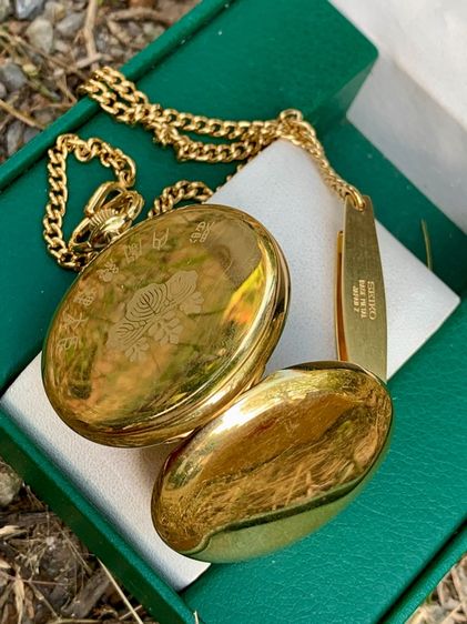 นาฬิกาพก  Seiko แท้ ระบบถ่าน 42 มิล สายเดิมตีตรา รูปที่ 7