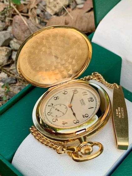 นาฬิกาพก  Seiko แท้ ระบบถ่าน 42 มิล สายเดิมตีตรา รูปที่ 9