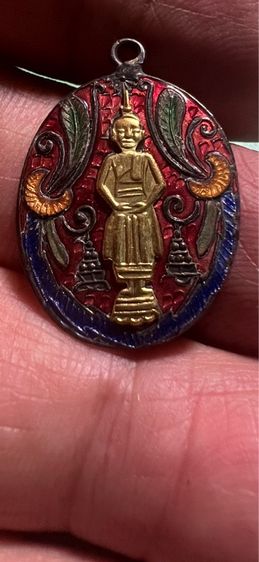 เหรียญ ลพ บ้านแหลม เนื้อเงิน ลงยาสวยๆ