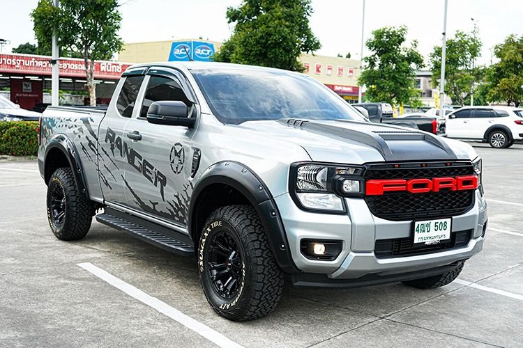 Ford Ranger 2023 2.2 Hi-Rider XL Plus Pickup ดีเซล ไม่ติดแก๊ส เกียร์ธรรมดา เทา รูปที่ 3