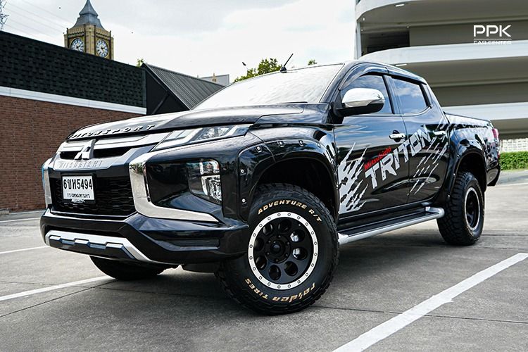 Mitsubishi Triton 2019 2.4 GLS Plus Pickup ดีเซล ไม่ติดแก๊ส เกียร์ธรรมดา ดำ