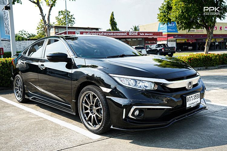 Honda Civic 2020 1.8 EL i-VTEC Sedan เบนซิน ไม่ติดแก๊ส เกียร์อัตโนมัติ ดำ รูปที่ 3
