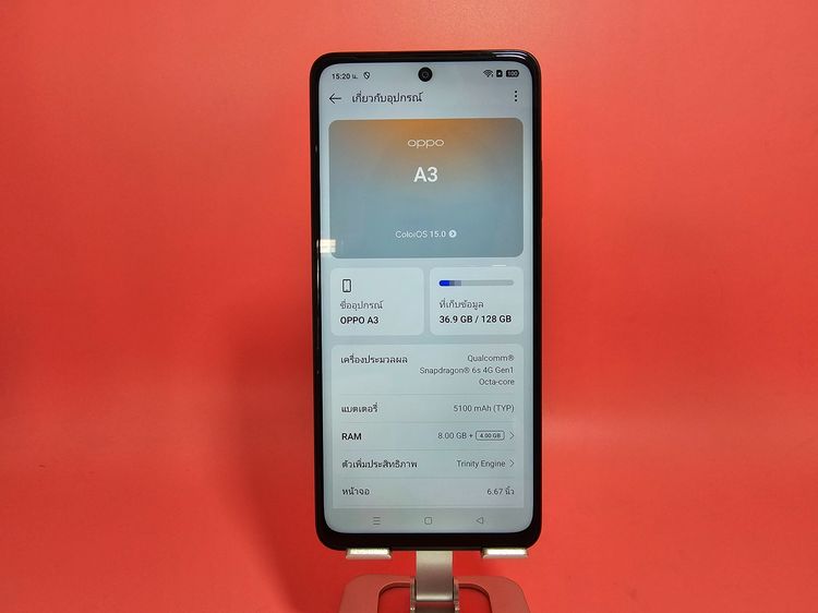ขาย OPPO A3 8-128GB สีดำ มือ2 รูปที่ 2