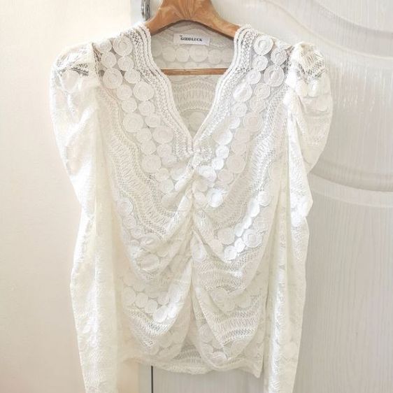 EU 36 เสื้อเชิ้ตและเสื้อผู้หญิง เสื้อลูกไม้แขนยาว​ มือ​ 1