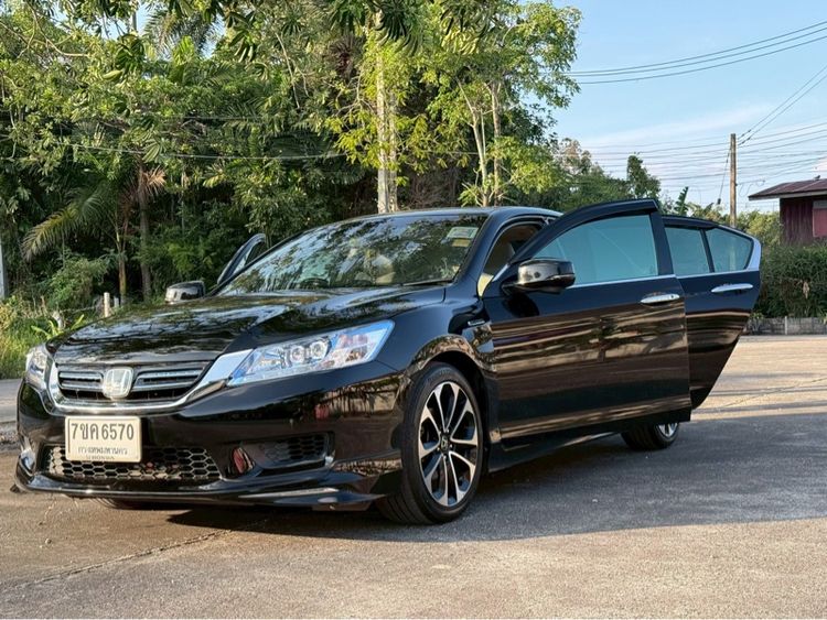 Honda Accord 2014 2.0 Hybrid Tech Sedan ไฮบริด ไม่ติดแก๊ส เกียร์อัตโนมัติ ดำ รูปที่ 4