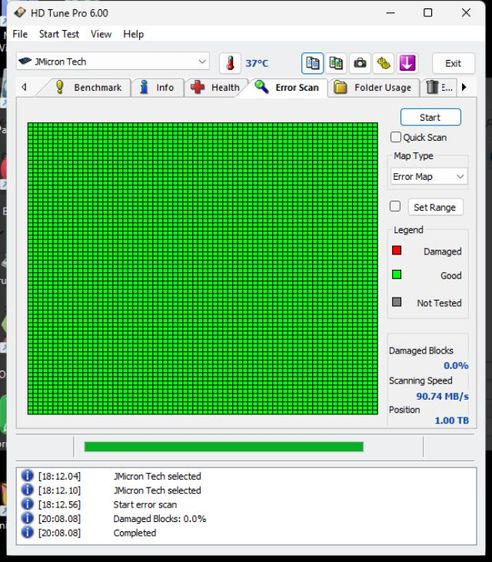 ที่เก็บข้อมูลและเมมโมรี่การ์ด ขาย HDD  ความจุ 1 Tb 2 ลูกๆ ละ 400 บาท รวมส่ง