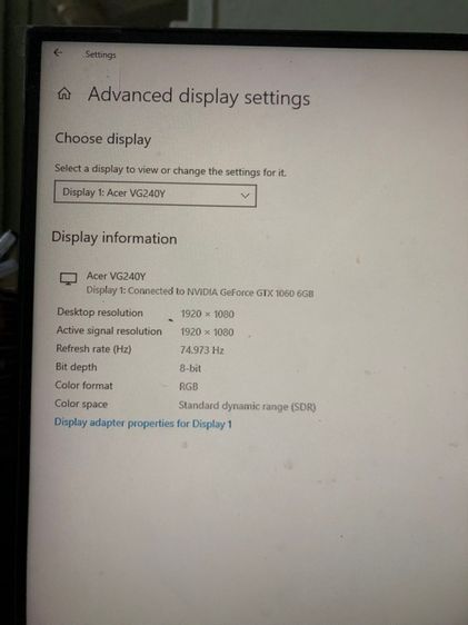 จอคอม Acer VG240Y  รูปที่ 4