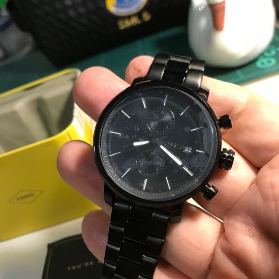 ขายแล้ว FOSSIL RHETT CHRONOGRAPH BLACK MEN'S BQ2845 WATCH  รูปที่ 3