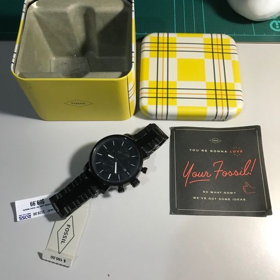 ขายแล้ว FOSSIL RHETT CHRONOGRAPH BLACK MEN'S BQ2845 WATCH  รูปที่ 8