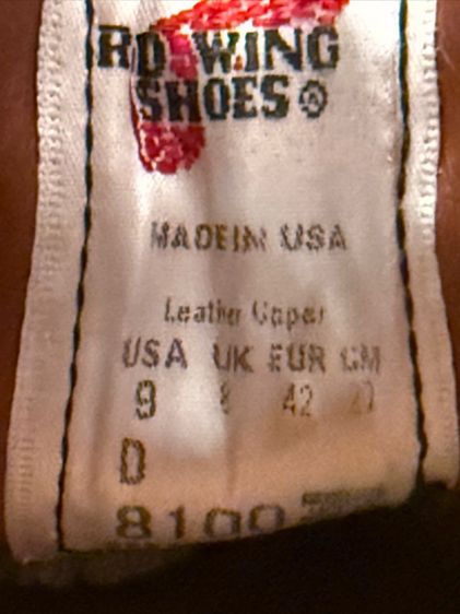 Red Wing oxford moc toe shoes made in USA รูปที่ 4