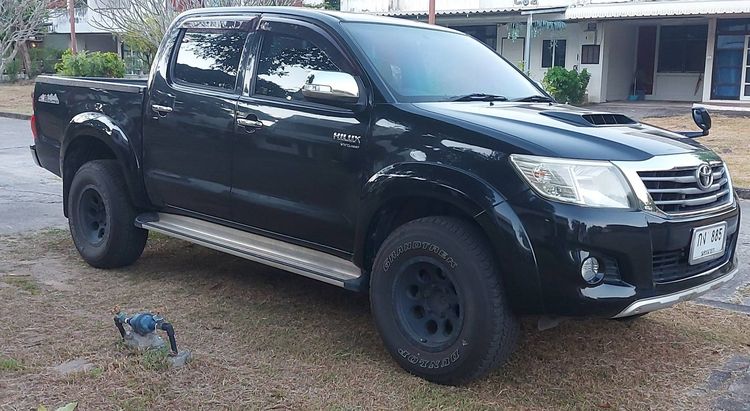Toyota Hilux Vigo Champ 2013 Double Cab 2.5 E VNT Prerunner Pickup ดีเซล เกียร์อัตโนมัติ ดำ รูปที่ 2