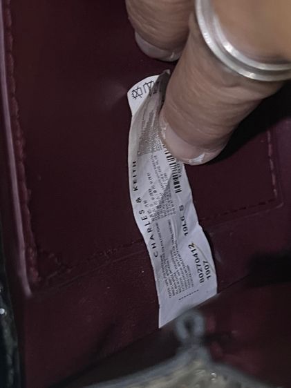 กระเป๋าสะพายแบรนด์charlesKeith599ส่งฟรี รูปที่ 10