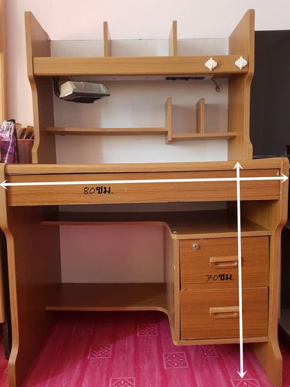 โต๊ะเขียนหนังสือ 3ลิ้นชัก รูปที่ 2