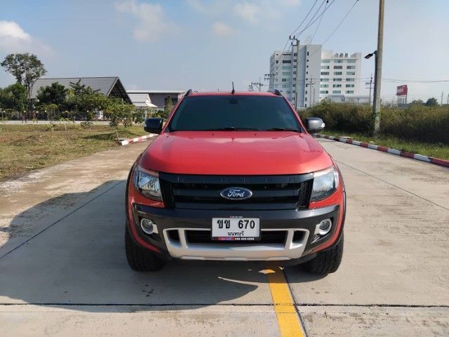 Ford Ranger 2013 2.2 Hi-Rider Wildtrak Pickup ดีเซล เกียร์อัตโนมัติ ส้ม รูปที่ 2