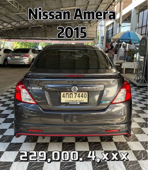 Nissan Almera 2015 1.2 VL Sedan เบนซิน ไม่ติดแก๊ส เกียร์อัตโนมัติ เทา รูปที่ 4