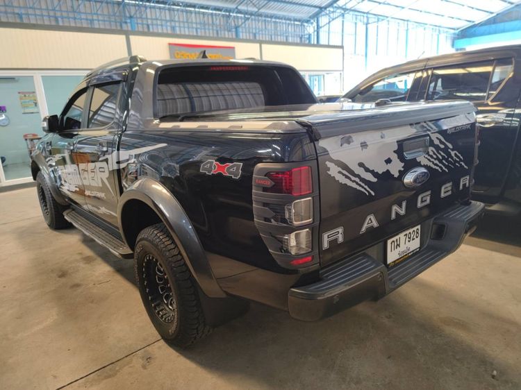 Ford Ranger 2018 2.0 Bi-Turbo 4WD Wildtrak Pickup ดีเซล ไม่ติดแก๊ส เกียร์อัตโนมัติ ดำ รูปที่ 4