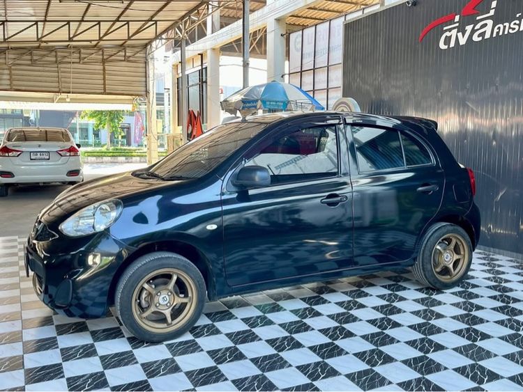 Nissan March 2018 1.2 E Sedan เบนซิน ไม่ติดแก๊ส เกียร์ธรรมดา ดำ รูปที่ 3