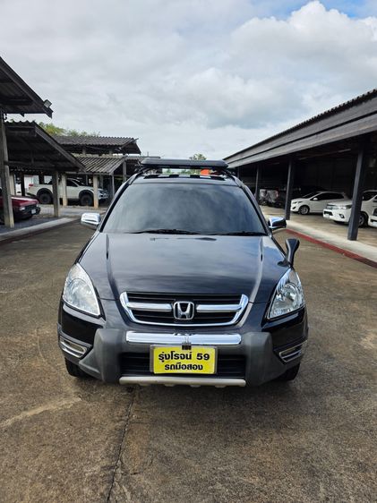 Honda CR-V 2003 2.0 E 4WD Sedan เบนซิน ไม่ติดแก๊ส เกียร์อัตโนมัติ ดำ รูปที่ 3