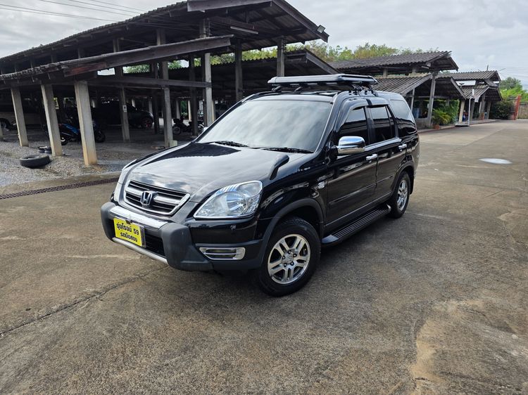 Honda CR-V 2003 2.0 E 4WD Sedan เบนซิน ไม่ติดแก๊ส เกียร์อัตโนมัติ ดำ รูปที่ 2