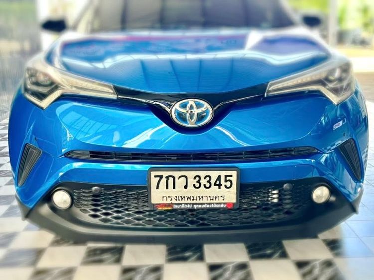 Toyota C-HR 2018 1.8 Hybrid Hi Sedan ไฮบริด ไม่ติดแก๊ส เกียร์อัตโนมัติ น้ำเงิน รูปที่ 2