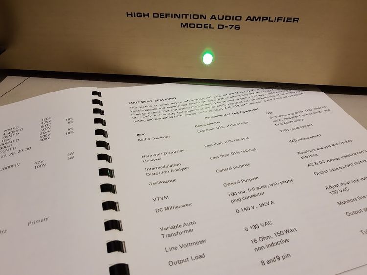Audio Research D-76A  กำลังขยาย 75wx2 รูปที่ 6
