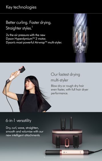 (New) Dyson Airwrap Co-Anda2X Multi-Styler And Dryer, Ceramic Pink อุปกรณ์จัดแต่งทรงผม ไดสัน รูปที่ 10