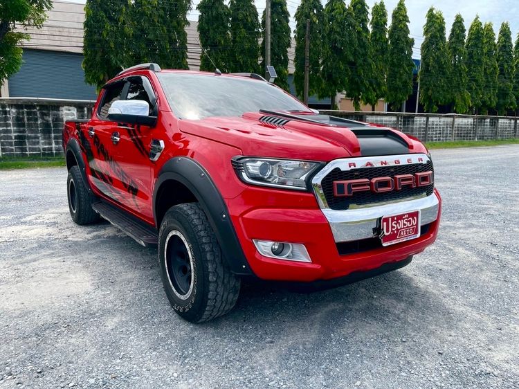 Ford Ranger 2018 2.2 Hi-Rider XLT Pickup ดีเซล ไม่ติดแก๊ส เกียร์ธรรมดา แดง รูปที่ 3