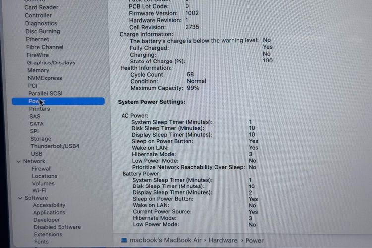 APPLE Macbook Air 13 (2020) M1 Ram8 SSD256 จอ13.3 ความชัดระดับ2k Cycle count 58 ครั้ง เครื่องพร้อมใช้งาน ขายถูกเพียง 15,990.- ครบกล่อง รูปที่ 10