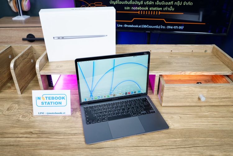 APPLE Macbook Air 13 (2020) M1 Ram8 SSD256 จอ13.3 ความชัดระดับ2k Cycle count 58 ครั้ง เครื่องพร้อมใช้งาน ขายถูกเพียง 15,990.- ครบกล่อง รูปที่ 2
