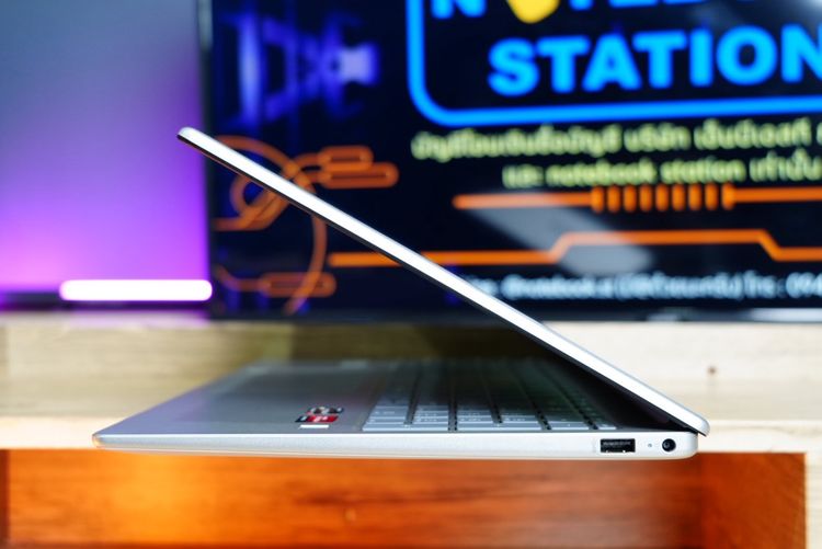 HP 15 Ryzen7-7730U Ram16 SSD512 จอ15.6 FHD IPS สเปคสูง คีย์บอร์ดไฟ ดีไซน์สวย บางเบา ประกันศูนย์2027 ขายเพียง 12,990.- รูปที่ 7