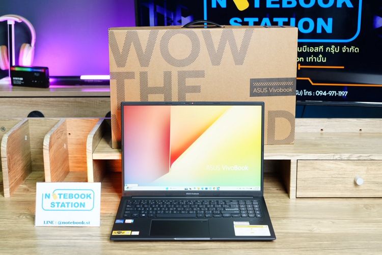 วินโดว์ 16 กิกะไบต์ Asus Vivobook 16 i5-12500H Ram16 SSD512 จอ16" FHD สเปคทำงาน เครื่องบางเบา ขายเพียง 12,990 .-