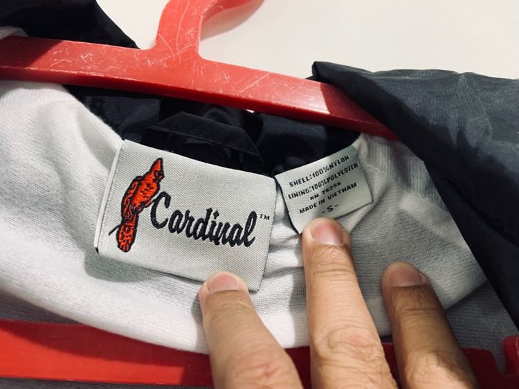 เสื้อแจ้คเก็ต Cardiual ผ้าร่ม แท้ 💯 size วัดจริงขนาด อก 22 ยาว 27 นิ้ว สภาพใหม่มาก มีซัปใน ทรงสวย เนื้อผ้าดีมาก หายากน่าสะสมครับ รูปที่ 8