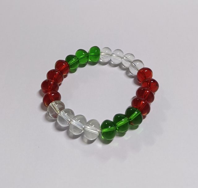 สร้อยข้อมือลูกปัดแก้ว สีสันสดใส ใส่เสริมโชคลาภ รูปที่ 5