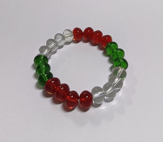 สร้อยข้อมือลูกปัดแก้ว สีสันสดใส ใส่เสริมโชคลาภ รูปที่ 6